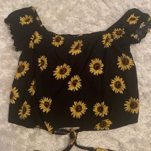 Sunflower Crop Top